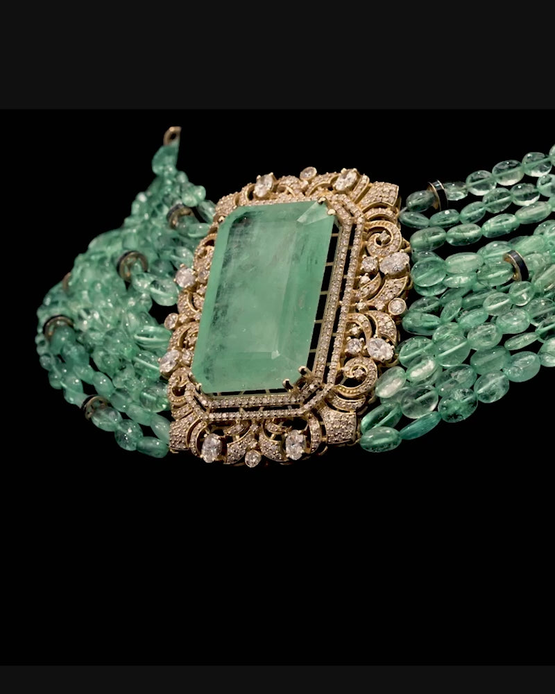 Emerald Overload Necklace