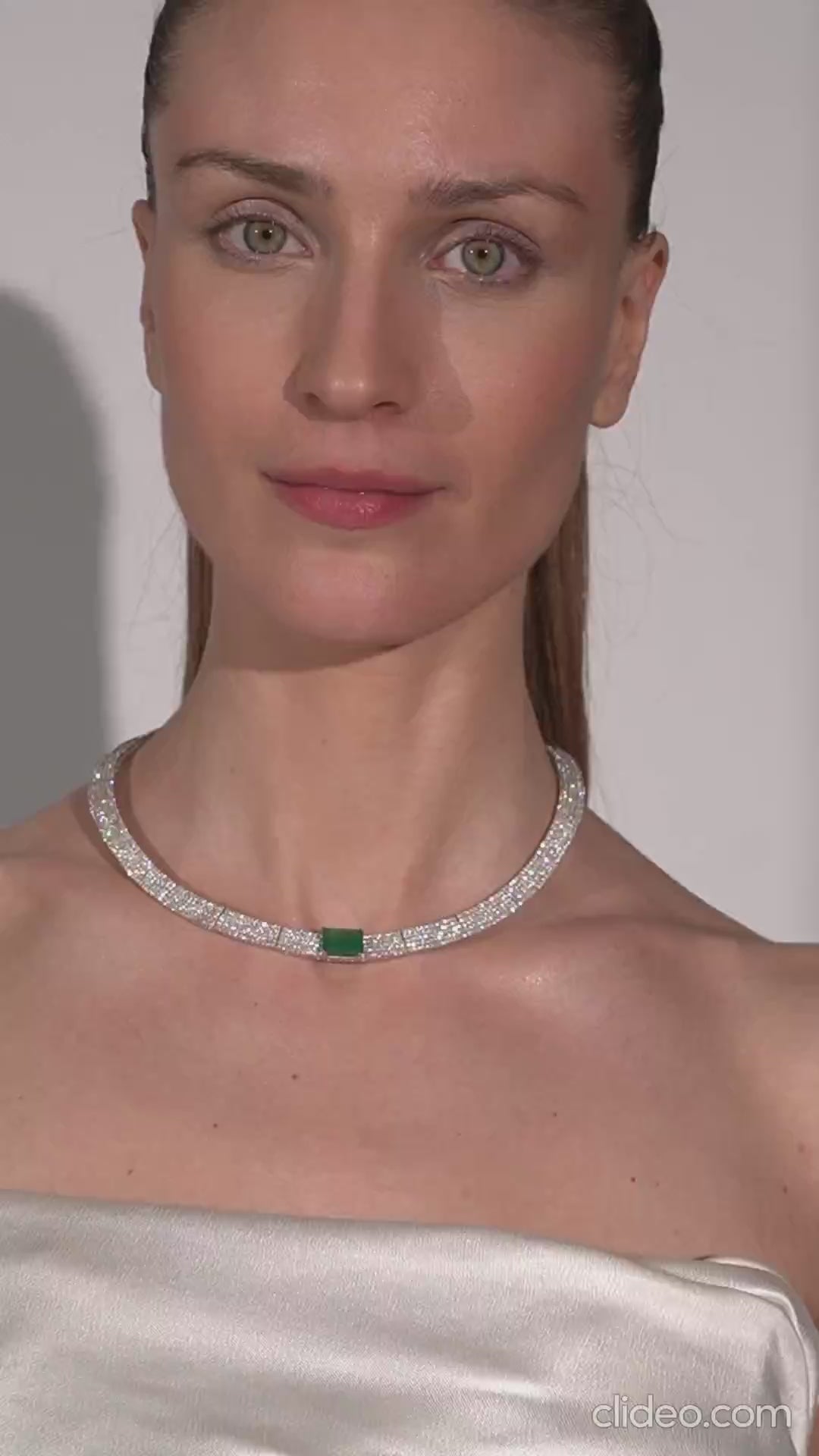 The Emerald Modernist Necklace