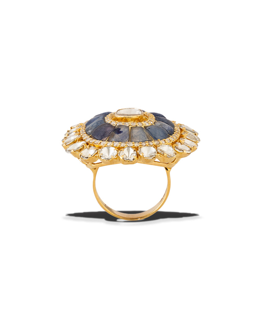 Sapphire Duet Ring