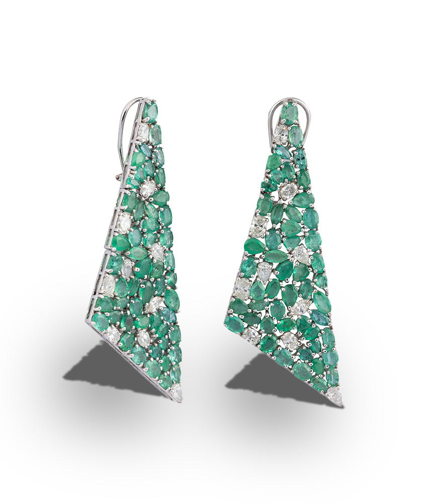 Emerald Cascade Earrings