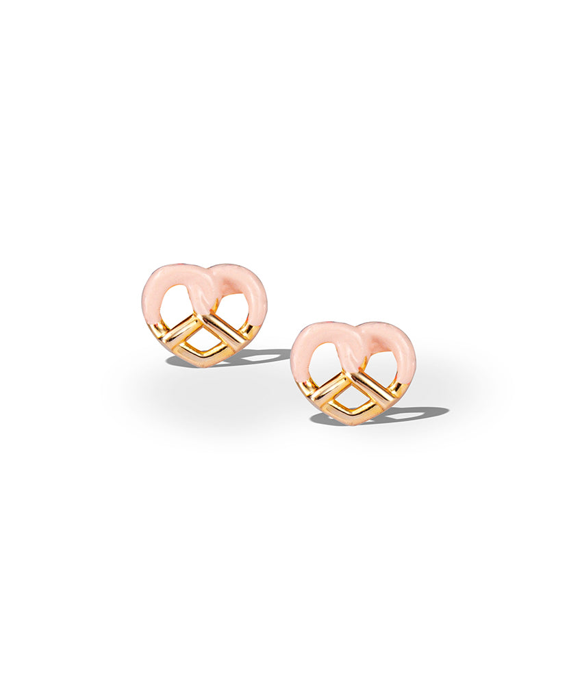 BABY A pretzel studs (Enamel)