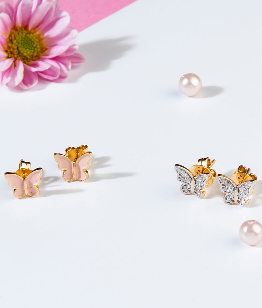 BABY A Butterfly studs