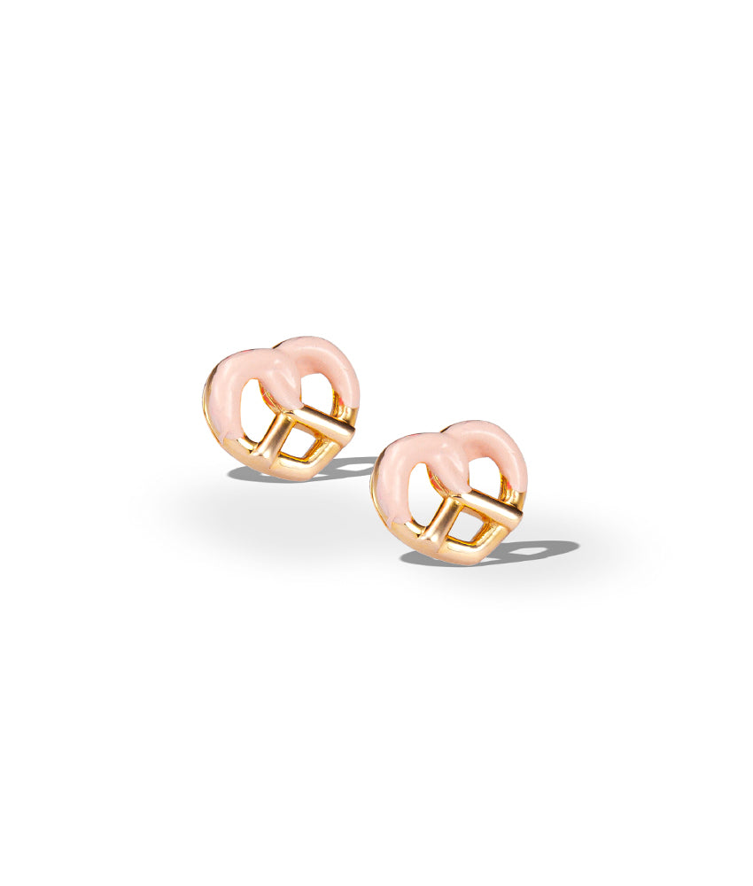 BABY A pretzel studs (Enamel)