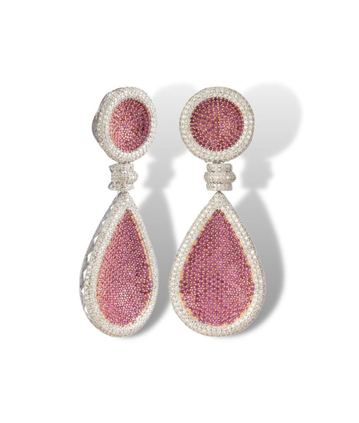 Earrings Oscar De La Renta Pink in Gold plated - 41492894