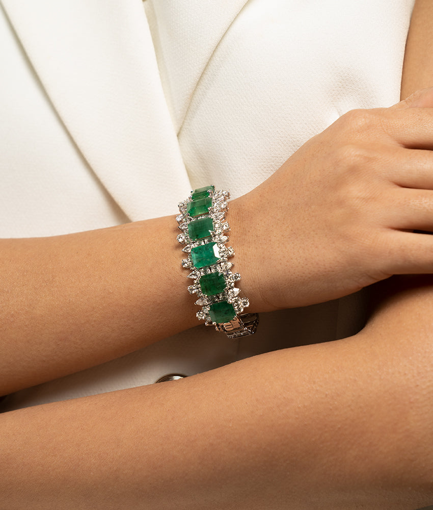 Emerald Estate Bracelet